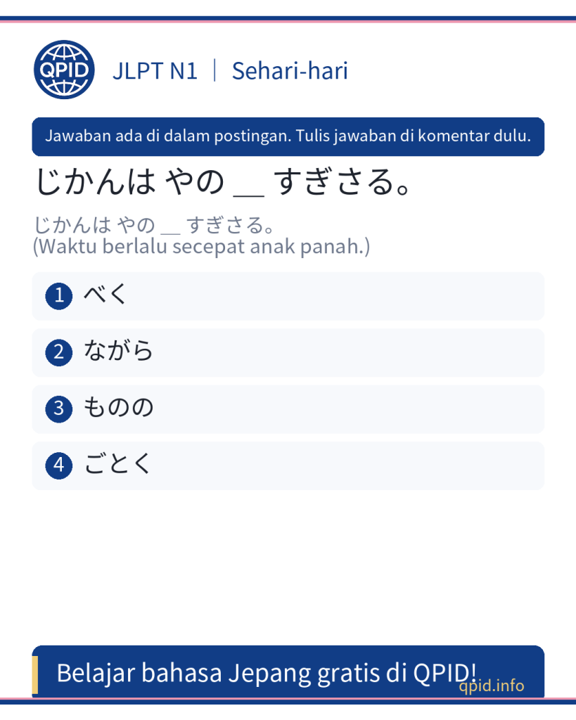 Arti ごとく dalam Bahasa Jepang JLPT N1 - Cara Menggunakan ごとく dengan Benar