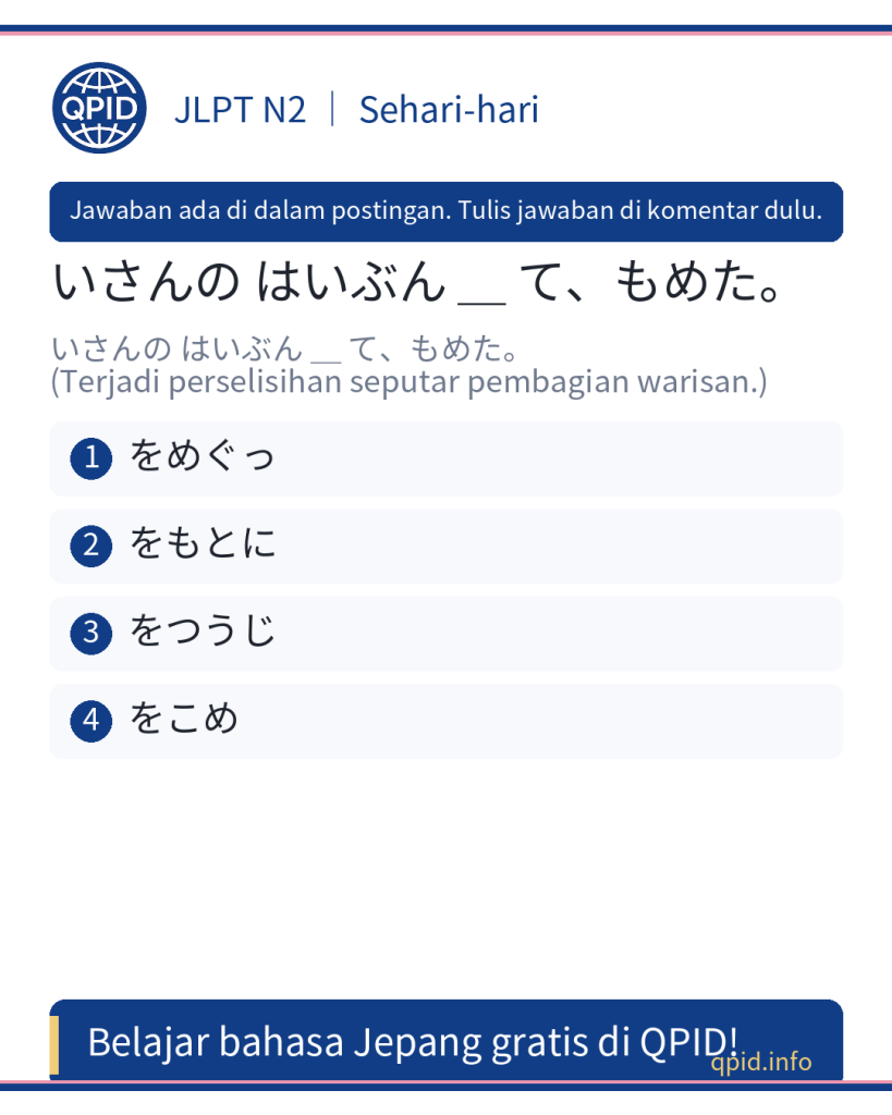 をめぐっ – Penjelasan dan Penggunaan (JLPT N2)