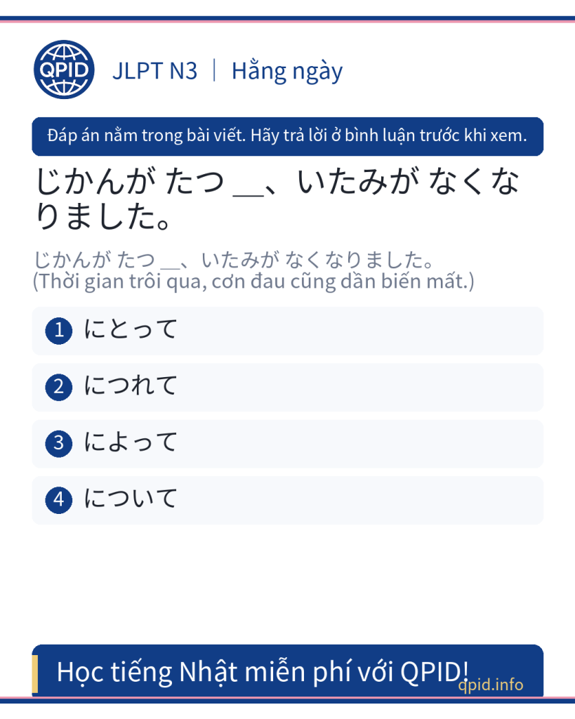 Ý nghĩa và cách dùng của 言葉 につれて trong tiếng Nhật JLPT N3